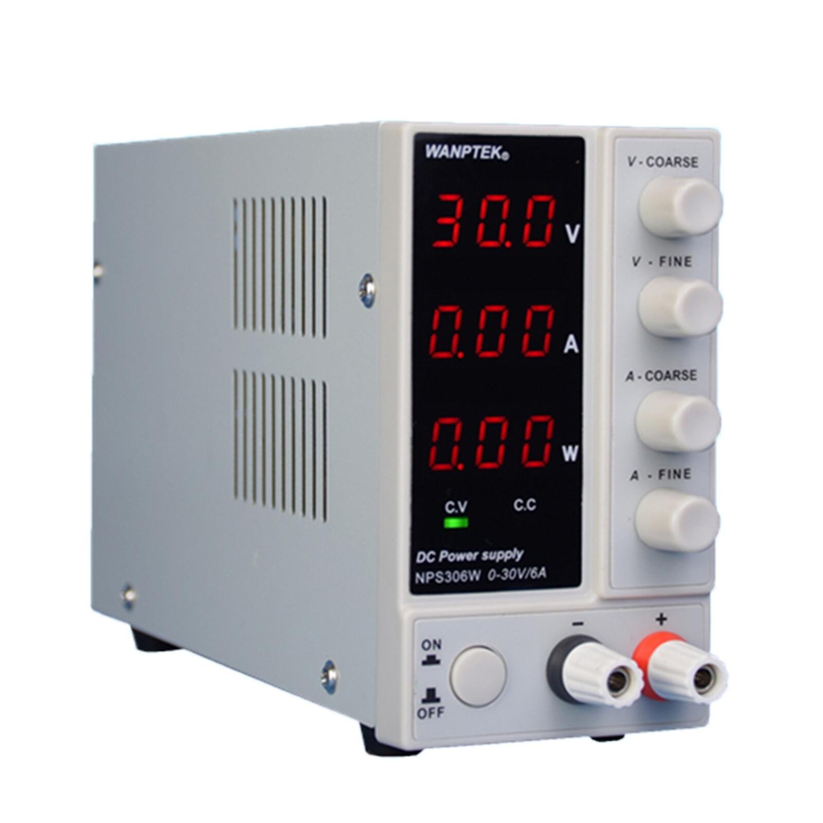 Adjustable 0-30V 10A Lab Power Supply