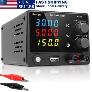 Adjustable 0-30V 5A DC Power Supply with LED Display