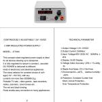 Adjustable DC Power Supply for Lab Use