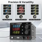 Adjustable 0-30V 5A DC Power Supply with LED Display