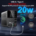 120V 3A Adjustable DC Power Supply for Bench