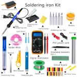 60W Soldering Iron Kit with Multimeter and Tools