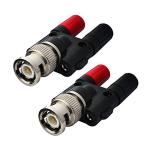 BNC Male to Dual Banana Female Adapter Pack of 2