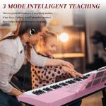 Ktaxon 61-Key Electric Keyboard Piano Set - Pink