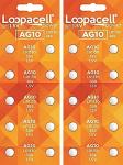 LOOPACELL AG10 Alkaline Watch Batteries - 20 Pack