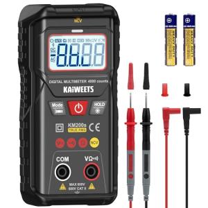 KAIWEETS KM200s Smart Digital Multimeter, 4000 Counts