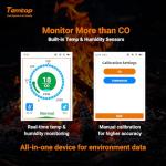 Temtop Portable CO Detector with Alarm and Monitor