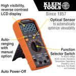 Klein Tools MM720 Digital Multimeter, Auto-Ranging