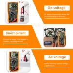LCD Digital Multimeter for AC/DC Voltage Testing