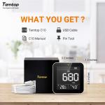 Temtop Indoor CO2 Monitor with Real-Time Levels