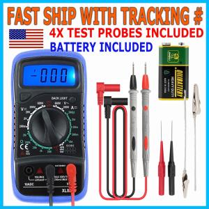Digital Multimeter AC DC Volt and Amp Tester