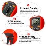 Digital Multimeter AC DC Volt Amp Ohm Tester