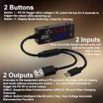 DROK USB Multimeter Tester with Dual Ports