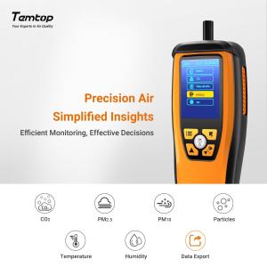 Temtop Air Quality Monitor for PM2.5, CO2, HCHO