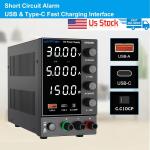 Wanptek Adjustable DC Lab Power Supply 0-30V 0-5A