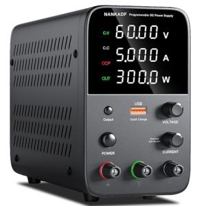 60V 5A Variable DC Power Supply with USB