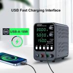 Variable DC Power Supply 30V 5A with Memory