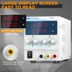 Adjustable 0-60V DC Power Supply with Display