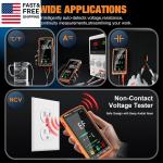 Smart Rechargeable TRMS Digital Multimeter 6000 Counts