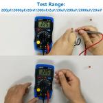 Handheld Digital Multimeter Capacitor Tester 200pF-20mF
