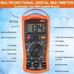 Digital Multimeter with AC DC Volt and Ohm Tester