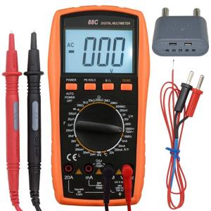 Backlit Digital Multimeter with Large LCD Display