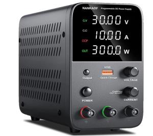 30V 10A Adjustable DC Power Supply with USB