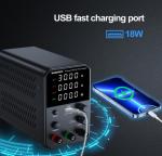 30V 10A Adjustable DC Power Supply with USB