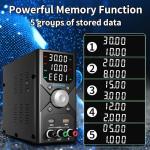 Jesverty Adjustable DC Power Supply 0-30V 10A