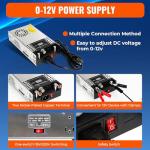 Adjustable 0-12V 50A DC Bench Power Supply