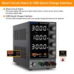 Adjustable DC Bench Power Supply 0-120V 0-3A