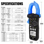 6000 Counts TRMS Digital Clamp Meter for AC/DC