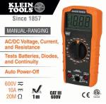 Klein Tools MM320 Digital Multimeter for Testing