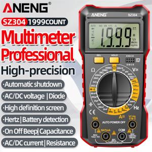 Auto Range Digital Multimeter Volt Ohm Tester