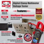 Digital AC DC Clamp Meter and Voltmeter