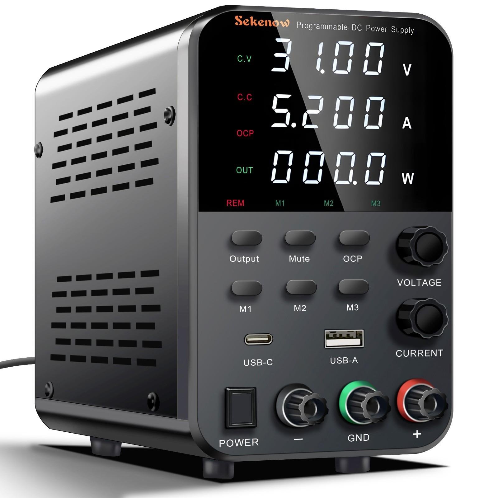 Adjustable 30V 5A DC Power Supply for Testing