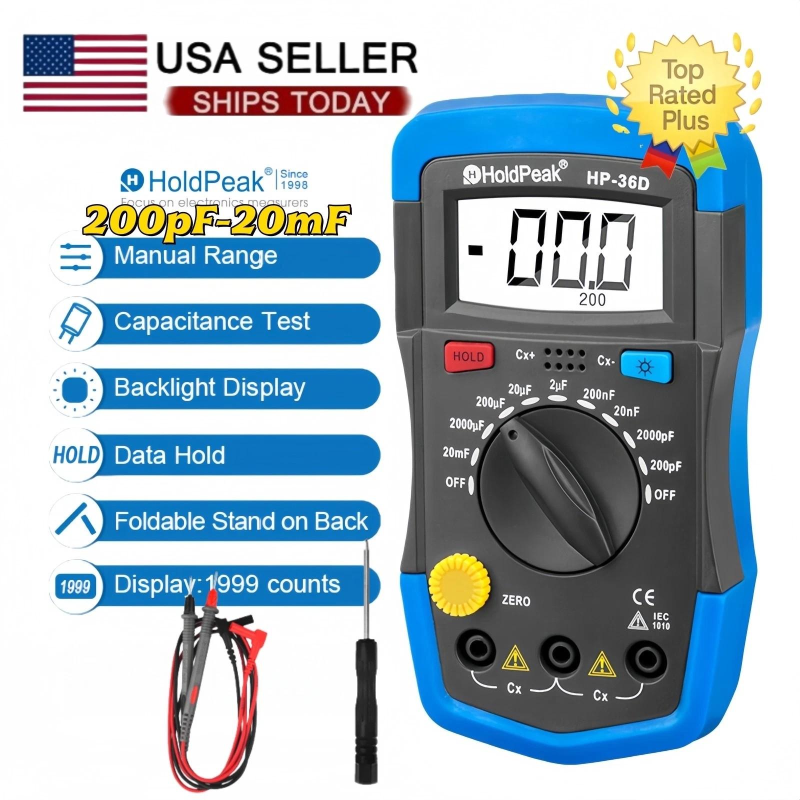 HoldPeak Digital Capacitor Tester and Multimeter