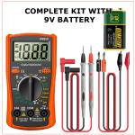 Digital Multimeter AC DC Volt and Amp Tester
