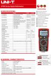 UNI-T True RMS Digital Multimeter for AC/DC Testing