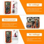 Digital Multimeter AC DC Volt and Amp Tester