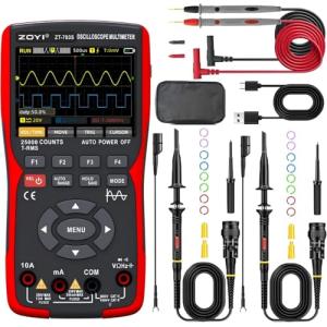 3-in-1 Handheld Oscilloscope with Multimeter and Generator