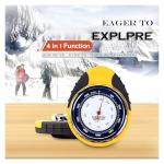 4-in-1 Weather Station: Altimeter, Barometer, Compass