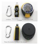 4-in-1 Weather Station: Altimeter, Barometer, Compass