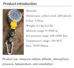 4-in-1 Weather Station: Altimeter, Barometer, Compass