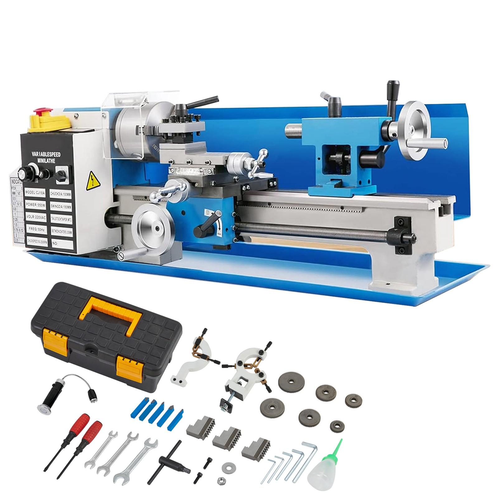 Variable Speed Mini Metal Lathe Machine 2250RPM