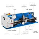 Variable Speed Mini Metal Lathe Machine 2250RPM