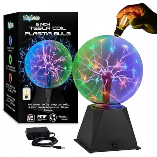 Colorful 6-Inch Plasma Ball for Fun Decor