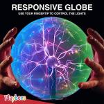 Colorful 6-Inch Plasma Ball for Fun Decor