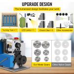 Mini Precision Wood Lathe - 550W Benchtop Tool