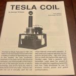 Tesla Coil Booklet by George Trinkaus, 3rd Edition